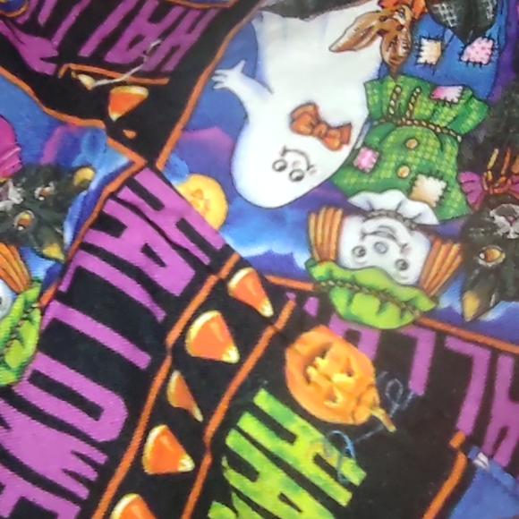 Halloween scrub top vintage New Old stock 1Xlarge - Picture 12 of 12